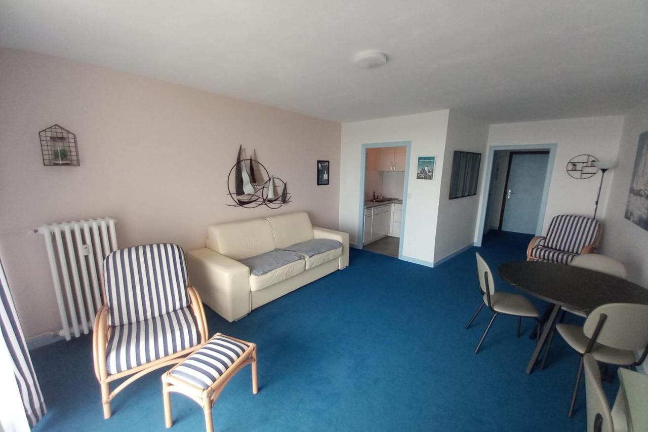Grand Studio Vue Mer Dans Residence Des 3 Iles Pres De La Thalasso Quiberon Bagian luar foto