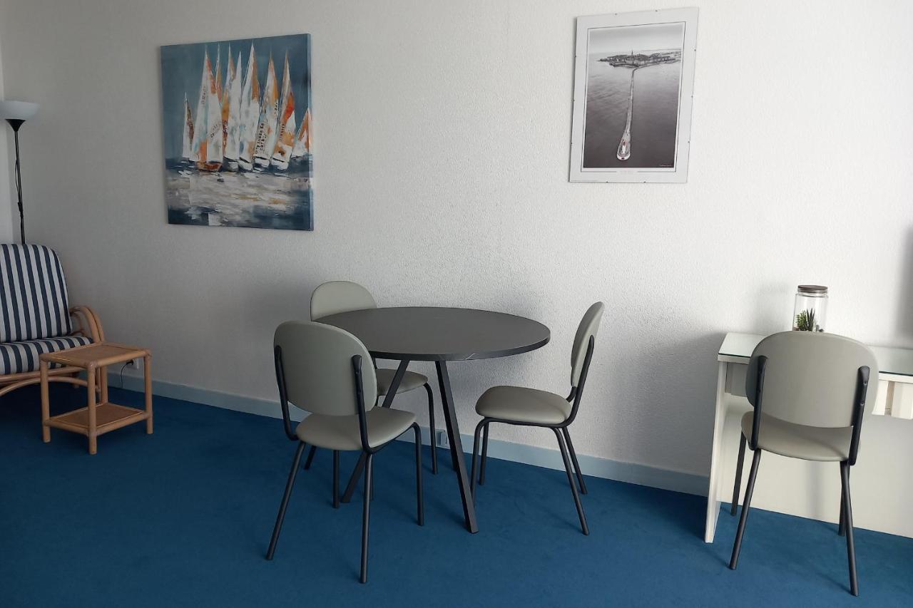 Grand Studio Vue Mer Dans Residence Des 3 Iles Pres De La Thalasso Quiberon Bagian luar foto