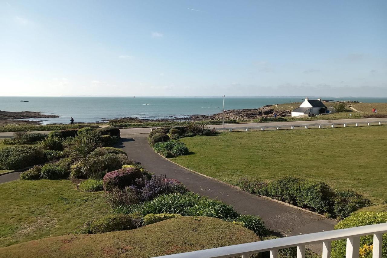 Grand Studio Vue Mer Dans Residence Des 3 Iles Pres De La Thalasso Quiberon Bagian luar foto