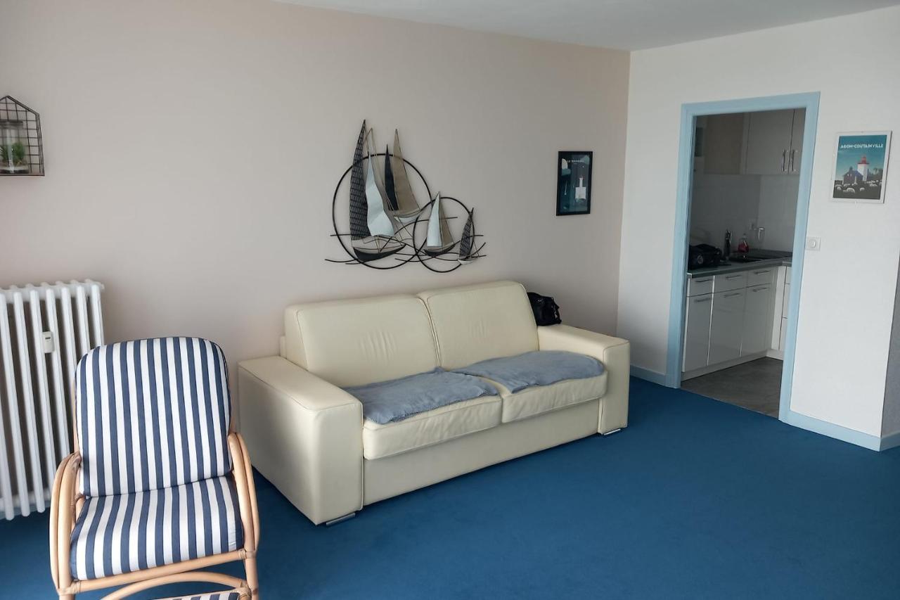 Grand Studio Vue Mer Dans Residence Des 3 Iles Pres De La Thalasso Quiberon Bagian luar foto
